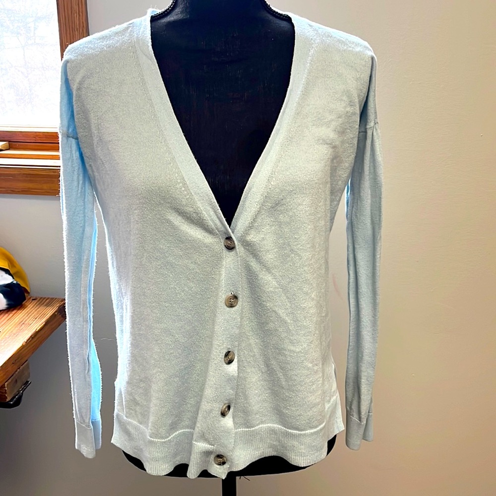Light Blue Gap Cardigan Sweater